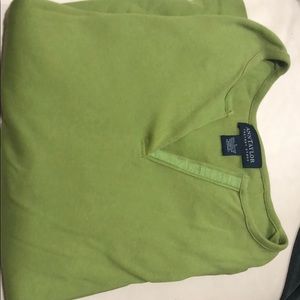 Ann Taylor Long sleeve olive green shirt